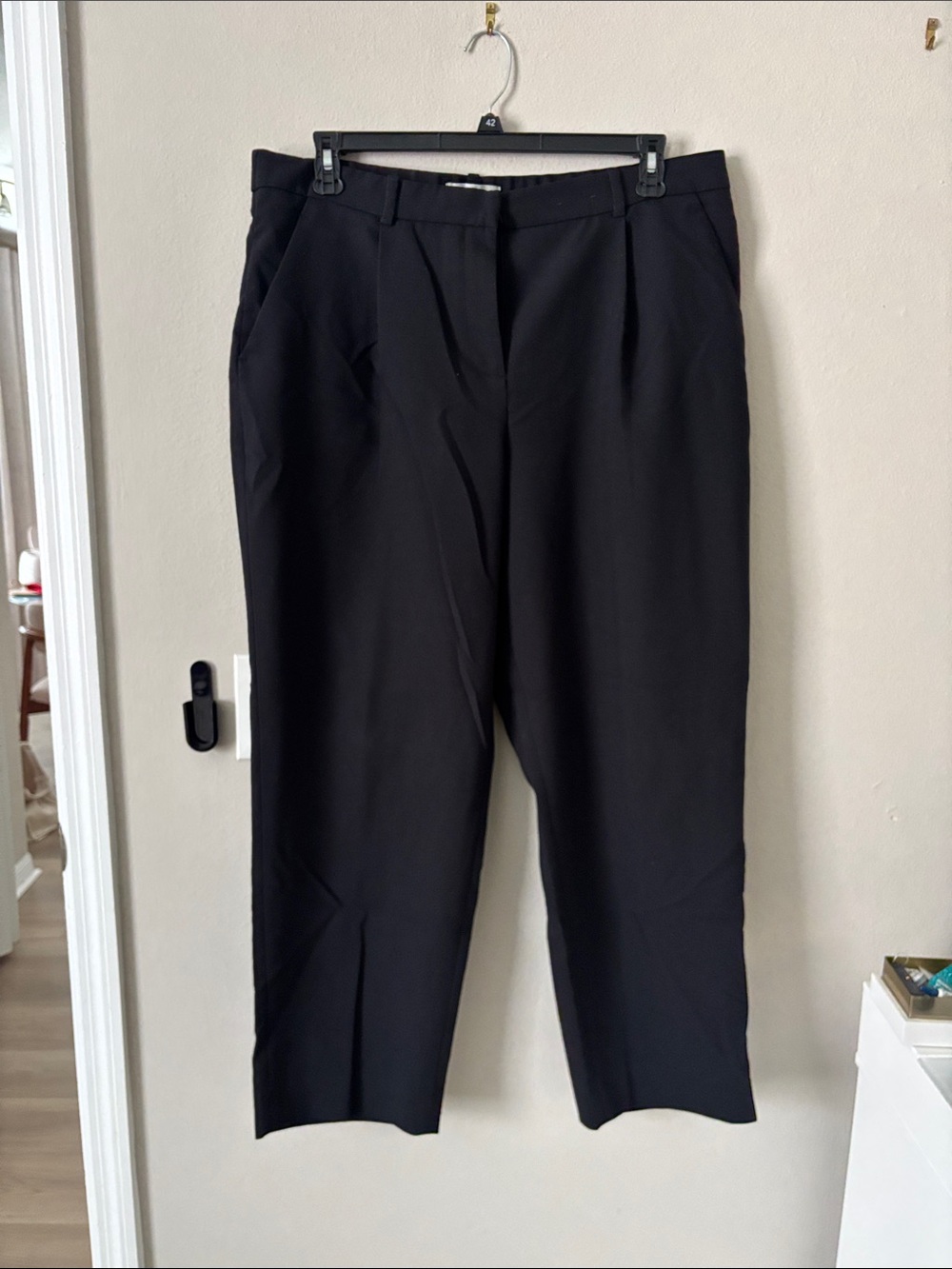 Abercrombie & Fitch Black Straight Leg Dress Pants